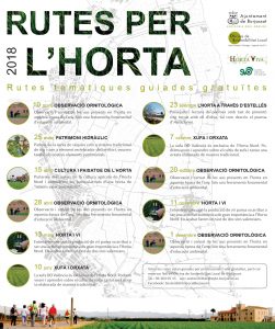 Rutes per l'horta 2018