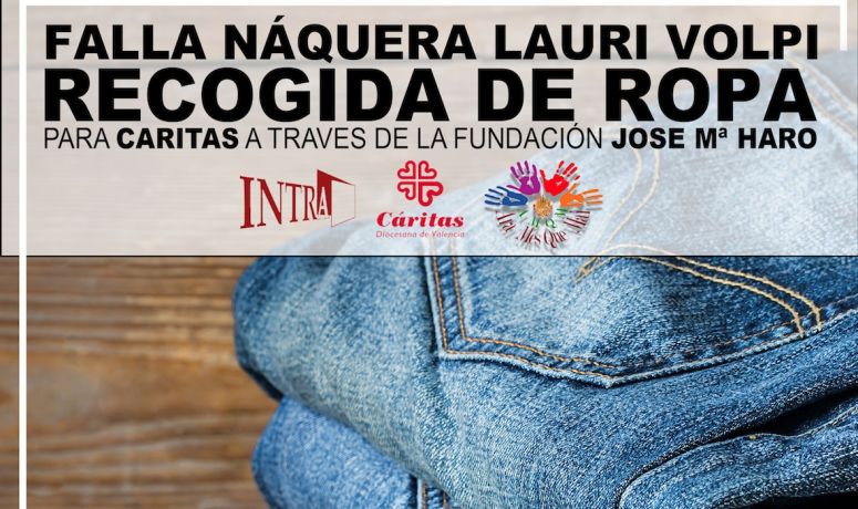 cartel recogida de ropa LV