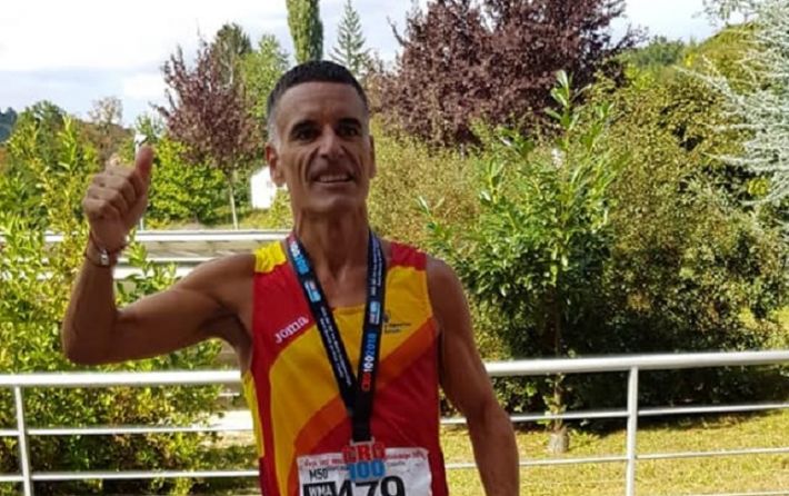 Euardo G. Velasco Ultrafondo 100km medalla bronce