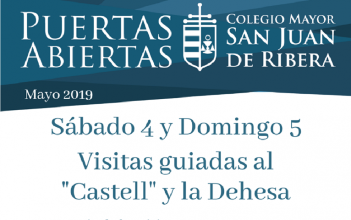 Puertas abiertas Colegio Mayor San Juan de Ribera 4 y 5 de mayo 2019