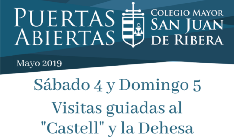 Puertas abiertas Colegio Mayor San Juan de Ribera 4 y 5 de mayo 2019