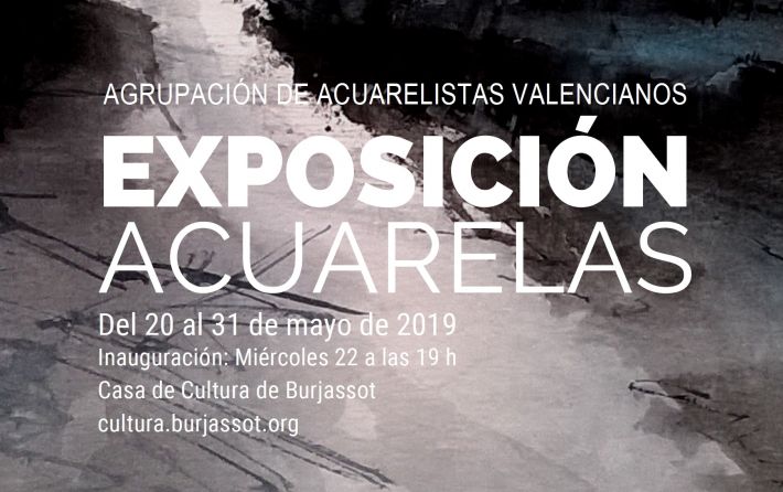 Cartel Expo Acuarelistas Valencianos 20-05-2019