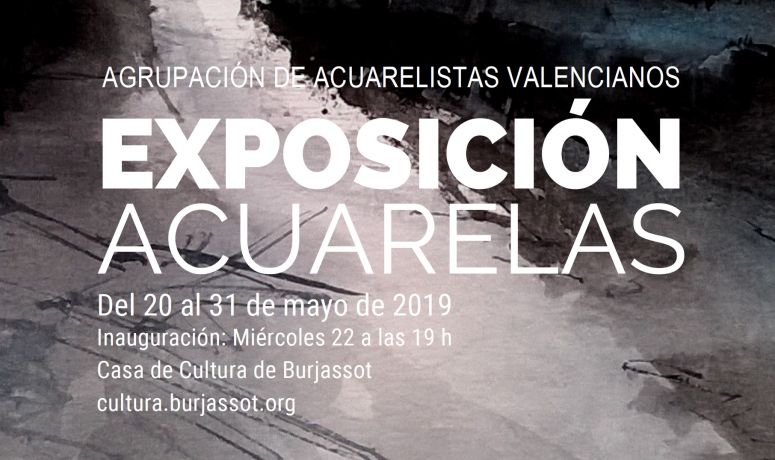 Cartel Expo Acuarelistas Valencianos 20-05-2019