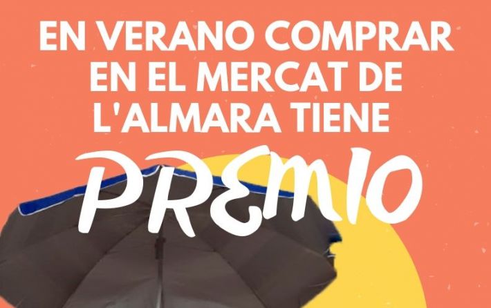 Cartel Sorteos Mercado L'Almara verano 2019