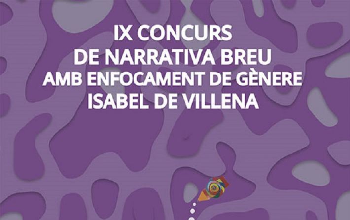 CARTELL IX CONCURS DE NARRATIVA BREU AMB ENFOCAMENT DE GÈNERE ISABEL DE VILLENA 2020