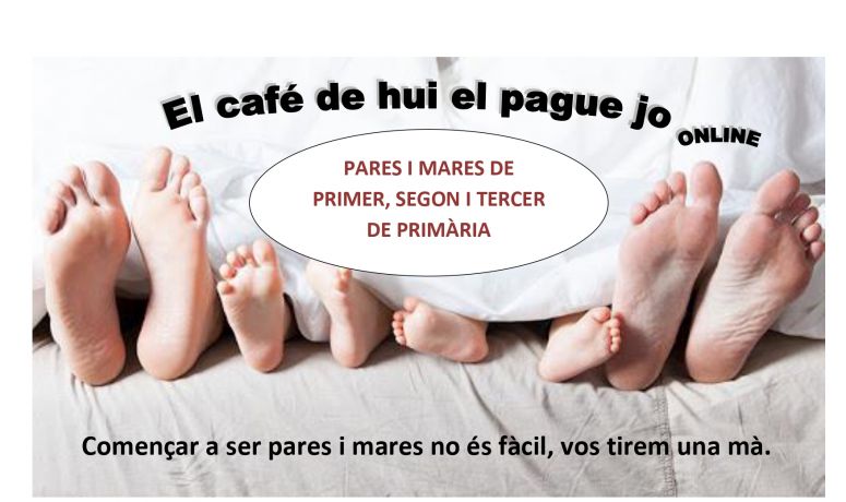 Cartell El cafè de hui el pague jo Peques VALENCIANO