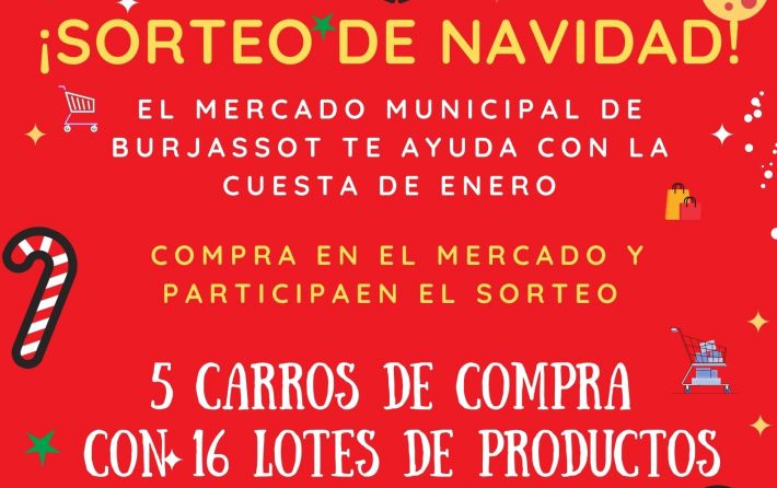 Cartel Carros Navidad Mercado L'Almara