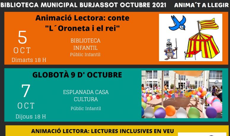 Cartel Bibliotecas Octubre 2021