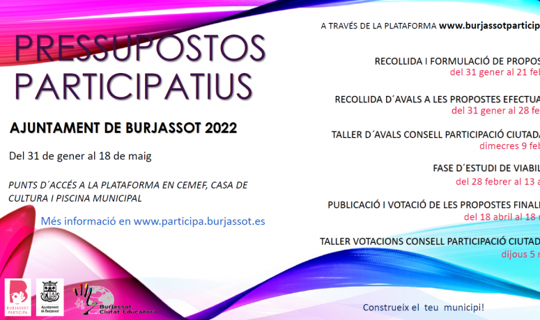 Cartell Pressupostos Participatius valencià OK