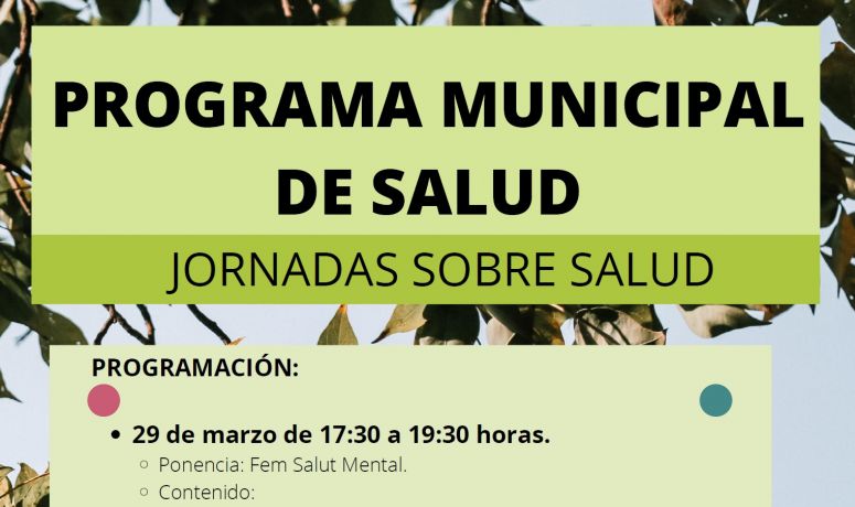Cartel Talleres de salud marzo 2022
