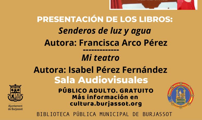 Cartel Senderos de luz y agua y Mi teatro cast