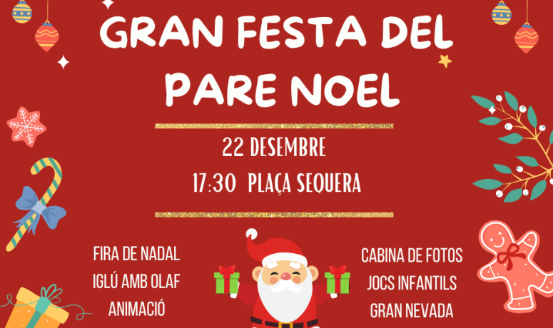 Cartel Visita Papá Noel 22-12-2022