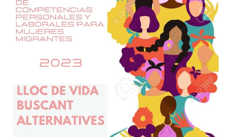 Cartel curso Lloc de Vida para mujeres migrantes