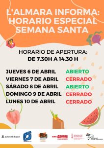 Horario Mercado Semana Santa