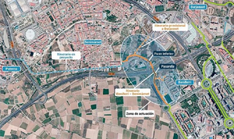 itinerario ciclpeatonal