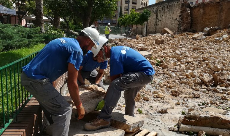 Obras muro Los Silos