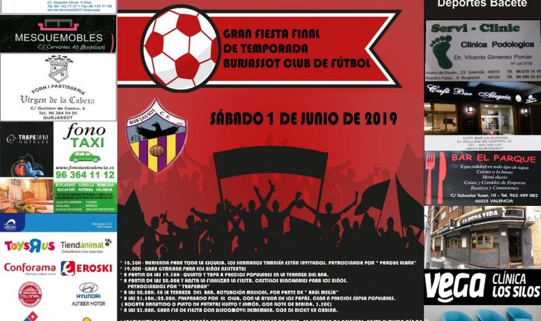 Burjassot CF Fiesta fin de temporada 1-06-2019