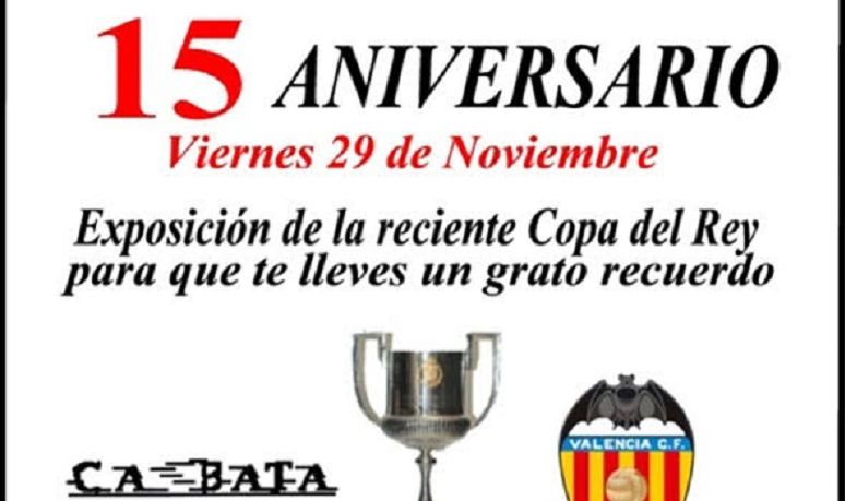 XV Aniversario Peña Valencianista Ca Bata 29-11-2019