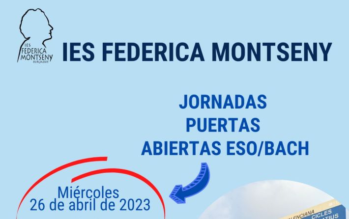 JORNADAS PUERTAS ABIERTAS IES FEDERICA MONTSENY