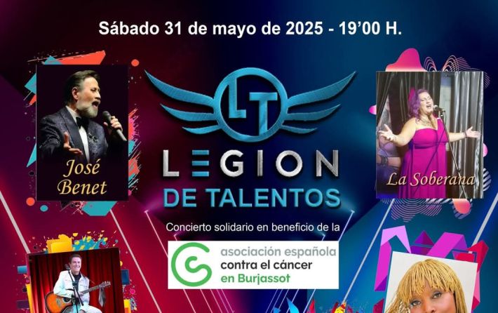Concierto Legión de Talentos cáncer 31-05-2025